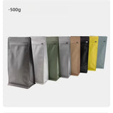 StoBag 20pcs 250g Color Matte Coffee Beans Bag Packaging with Valve Aluminum Sealed for Powder Nuts Storage Reusable Pouches