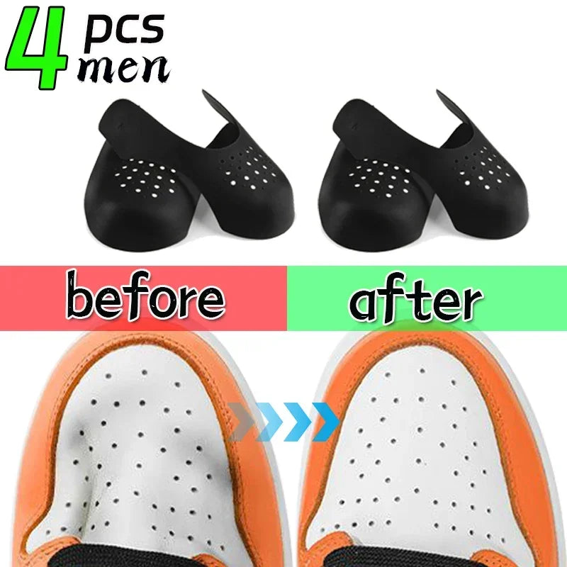 5pairs Crease Protector Shoe Head Stretcher Sneaker Anti Crease Wrinkled Fold Shoe Support Toe Sport Crease Protector Dropship