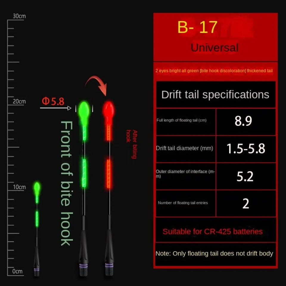 1Pcs Ultra Sensitive Electronic Float tail Electronic Floats Buoy Smart Float Top Gravity induction electronic tail drift