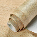 PVC Waterproof Self Adhesive Wallpaper Wall in Rolls Furniture Cabinets Vinyl Decorative Film Wood Grain Stickers For Home Decor