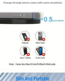 Fast Wireless Charger Pad Stand for iPhone 16 15 14 Samsung Xiaomi Earphone Phone Chargers Induction Wireless Charging Station