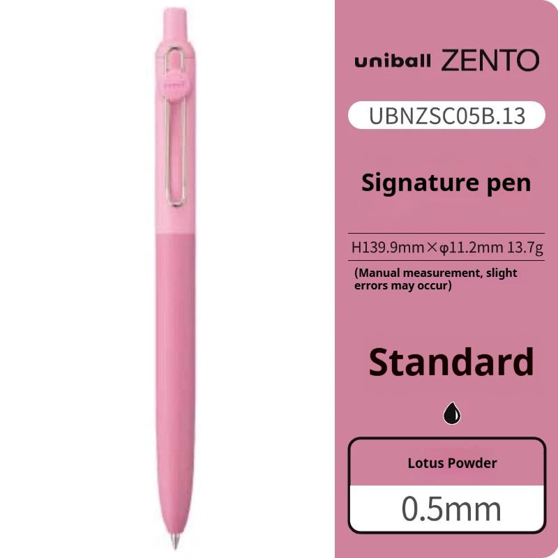 Uni-ball ZENTO Click Gel Pen,0.38/0.5/0.7mm Various Colors Water-based pen With Ergonomic Grip Smooth Writing for School&Office
