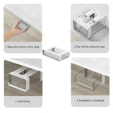 Under Desk Hidden Drawer Storage Slide Drawer Office Organizer Stationery Under Desk Organizer Dormitory Sundry Storage Drawer
