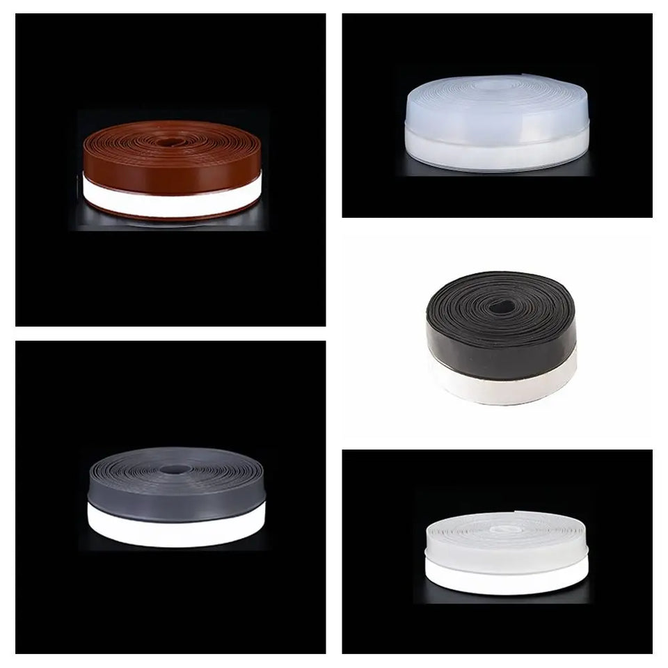 Self-adhesive Door Window Seal Rubber Windproof Warm Door Bottom Seal Strip Soundproof Insect Proof Silicone Sealing Tape