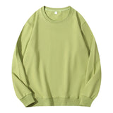 Autumn O-Neck Cotton Women's Sweatshirt Hoodies Basic Loose Casual Women Pullover Solid Sweatshirt Ladies Tops Factory Wholesale