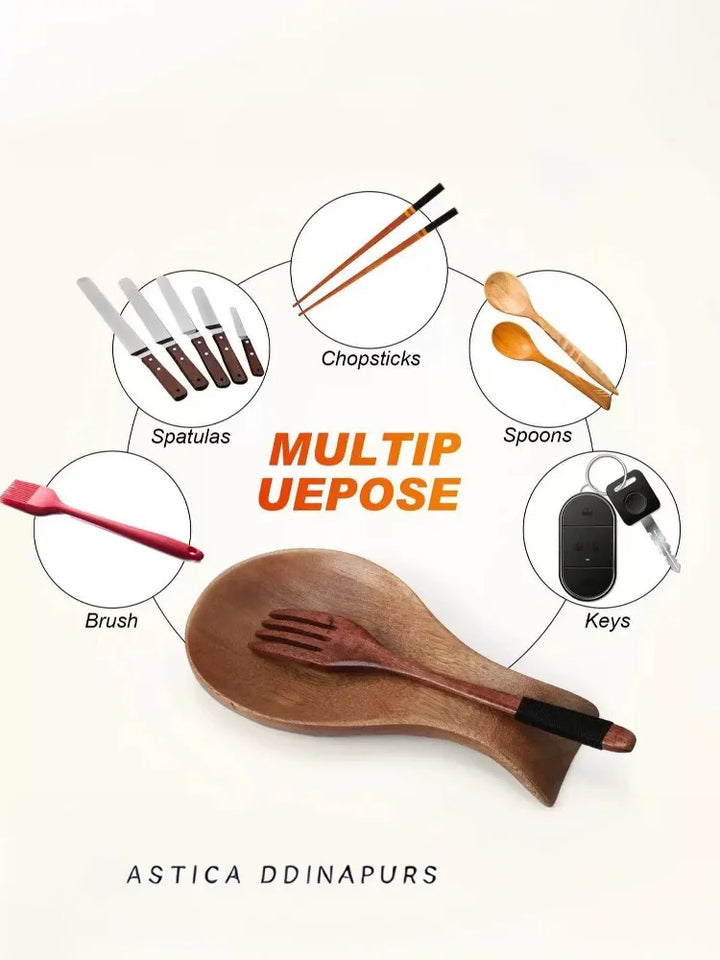 Tray Spoon Pad Cooking Spatula Tableware Holder Wooden Spoon Holder Wooden Spoon Rack Household And Commercial Spoon