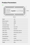 UTRAI  20000mAh Car Jump Starter Power Bank 6000A Car Booster Auto Emergency Starting Device Jump Start for Petrol Diesel
