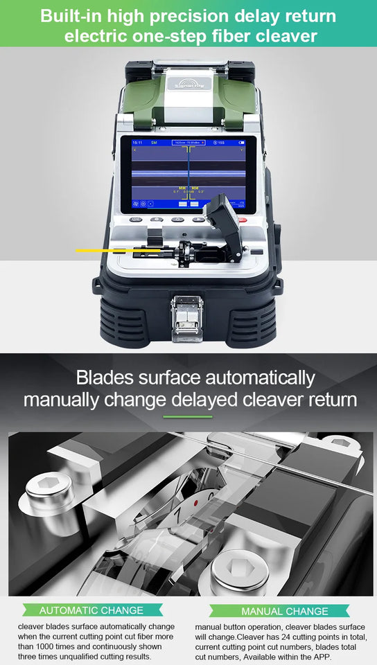Signalfire AI-9 AI-5 Pro AI-6C+ AI-6A+ AI-20 AI-30 Multi-language Fiber Optic Splicing Machine Optical Fiber Fusion Splicer