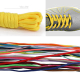 1 Pair Oval Athletic Shoelaces Half Round Shoe Laces for Sneakers,Shoelaces for Athletic Running Sneakers Shoes Boot Strings