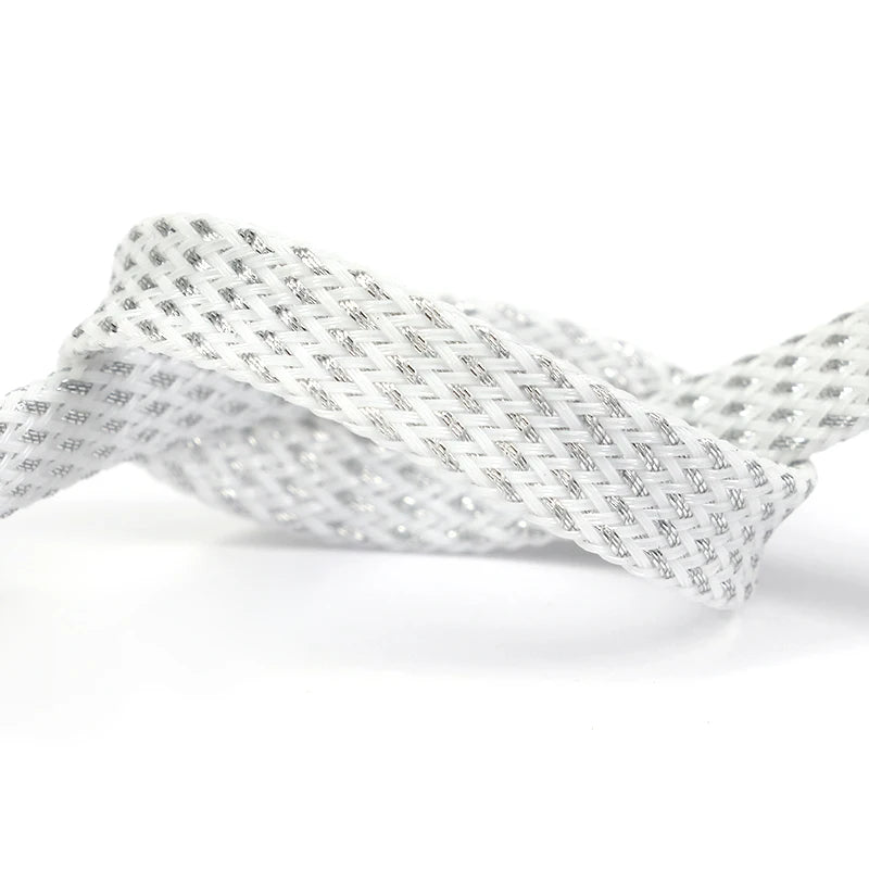 1~50M PET Expandable Cable Sleeve 4mm Tight Braided High Density Hardness Insulate Line Protect Sleeving Wire Wrap Gland Sheath