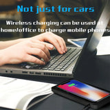 Wireless Phone Charger Wireless Car Charger Pad For Car 39 Inch Cable Automatic Sensing Non-Slip Charging Mat For Phone Vehicle