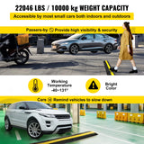 SucceBuy Modular Rubber Speed Bump 1 Channel Driveway Cable Protector Ramp Wire Cover Cord Guard for Parking Lot Warehouses Use