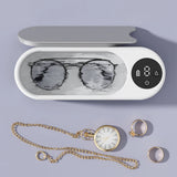 Ultrasonic Jewelry Cleaner Machine Multifunctional Glasses Cleaner Portable Cleaning Machine USB Rechargeable for Ring Necklaces