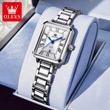 OLEVS 5641 Ladies Watch Fashion Luxury Original  Square Quartz Watch Waterproof Luminous Automatic Date Watches For Woman Gifts