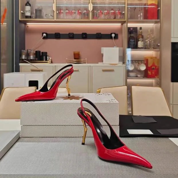 Summer high-heeled pointed women's sandals, European and American fashion runway parties, weddings, women's high heels