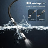 Two-Way Articulating Borescope Camera with Light: 3.9mm/6mm Industrial Endoscope Inspection Camera with Automotive Inspection