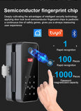 Bluetooth Electronic Glass LOCK Fingerprint Recognition Smart Lock Tuya APP Rfid Card Biometric Unlock for Glass Door Lock