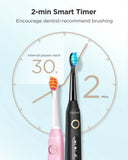 Fairywill Sonic Electric Toothbrush FW-D7 set USB Charge Toothbrushes case for Adult with tooth brush Heads 5 Mode Smart Time