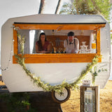 Popular Mobile Food Trailer Street Breakfast Snack Ice Cream Shop Fried Skewers Barbecue Food Kiosk Food Trailers for Sale
