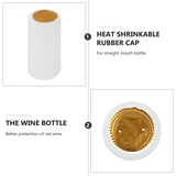 50Pcs Bottle Heat Shrink Capsules Bottle Sealing Film Homebrew Cap Sealing Cap Bar Tools Kitchen Dining Premium Pvc