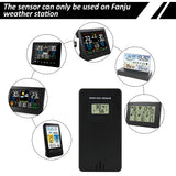Temperature Humidity Wireless Sensor Hygrometer Electronic Digital Thermometer In/Outdoor Used with Weather Station For Home Use