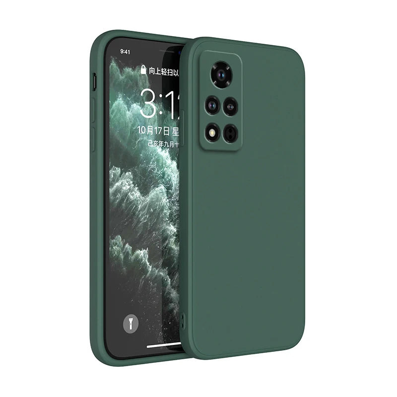 Luxury Original Phone Case for Xiaomi Mi 10T Pro Soft Square Liquid Silicone Camera Protection Covers Xiaomi Mi10T Pro Fundas
