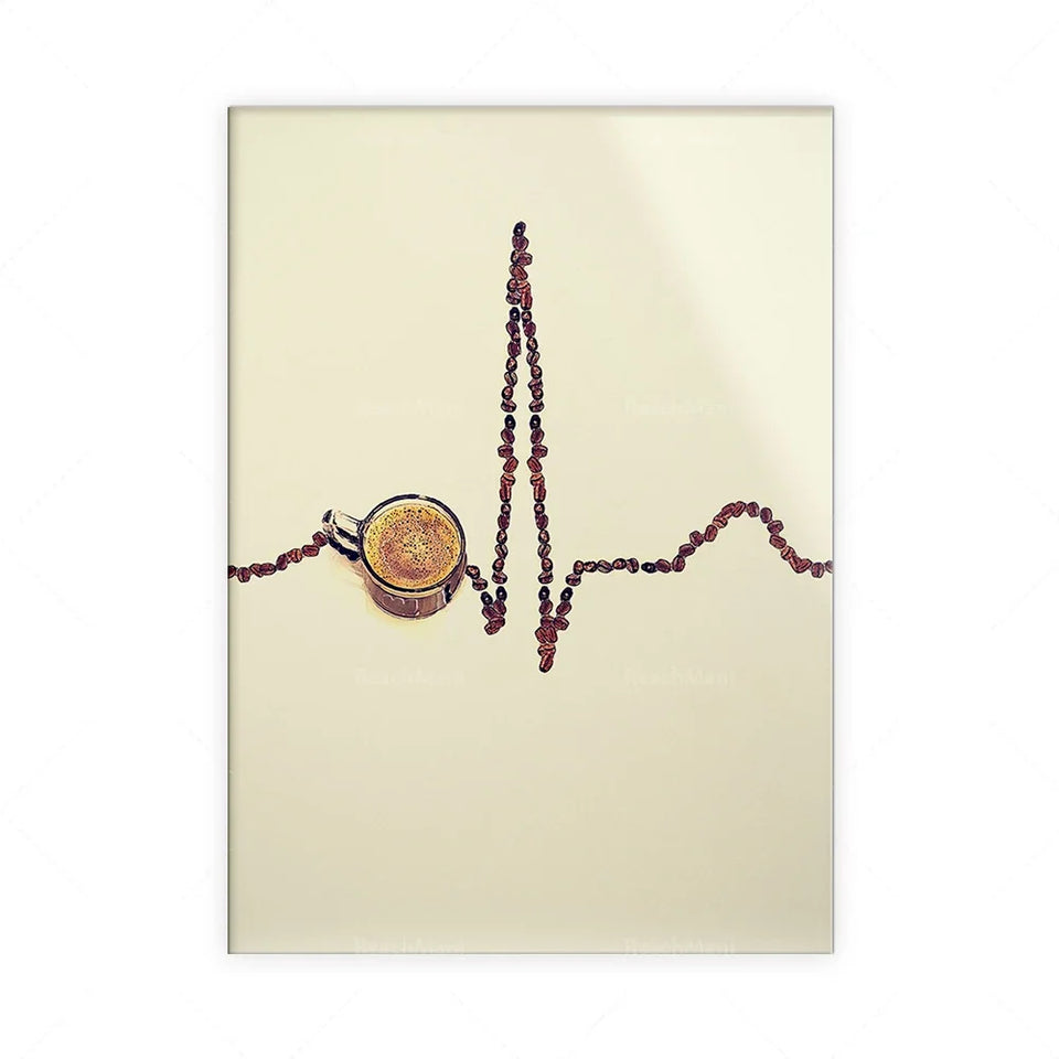 Coffee Lover Abstract Art Print - Impressions de cuisine