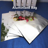 100pcs Silver Dumb Aluminum Foil Bags Heat Seal - Top Open Mylar Foil Bag Matte Surface Plastic Food Package Spices/Sauce Pouch