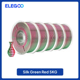 ELEGOO 5/10KG Silk Filament PLA 1.75mm 3D Printer Filament for FDM 3D Printers Elegoo PLA for Elegoo Centauri Carbon