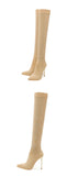 Eilyken Sexy Runway Crystal Stretch Fabric Sock Over the Knee Boot Thigh Stiletto High Pointed Toe Woman Shoes Zapatillas Mujer