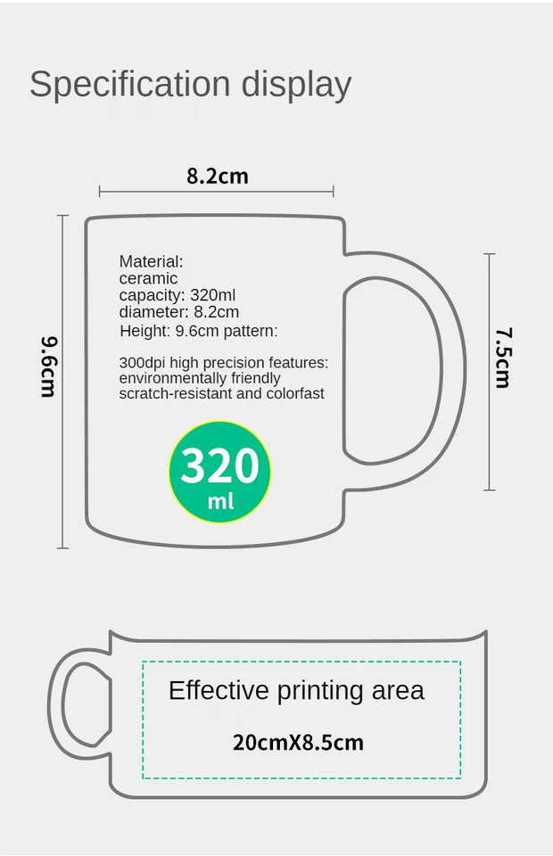 1pc Funny Programmer Cat Ceramic Mug – "I Am a Programmer" Double-Sided Design, Perfect Gift for Computer Coders, Coffee & Tea C
