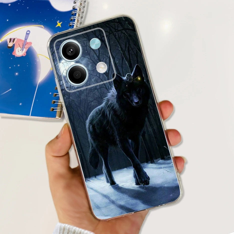 For Xiaomi Redmi Note 13 4G Case Cute Cat Butterfly Cover Soft Silicone Phone Case For Redmi Note 13 Pro Plus Note13 Full Bumper