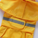 Fashionable Reflective Pet Dog Raincoat Cute Animal Raincoat Pet Hooded Waterproof Jacket Clothes Dog Clothes for Big Dogs