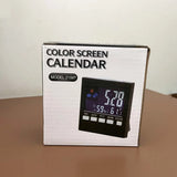 Electronic Alarm Clock with Backlit Thermometer and Hygrometer  Voice Controlled  Accurate Time and Temperature Reading