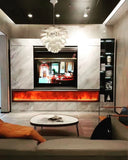 Modern Tv Stand Furniture for Living Room Decorative Led Flame Water Steam Fireplace Embedded Wood Electric Fireplace