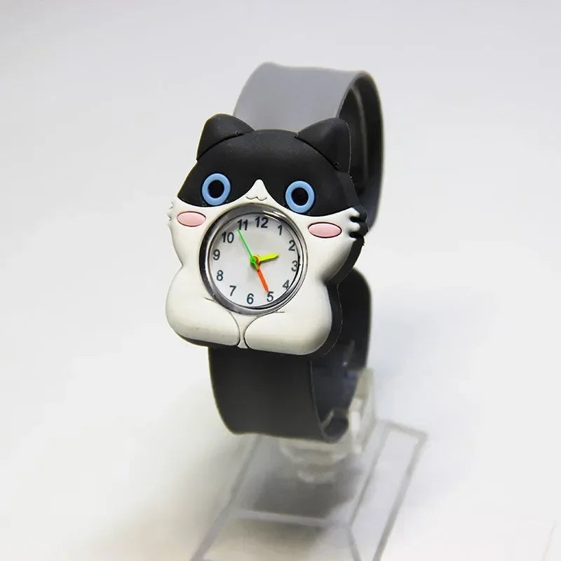 New Fashion Cartoon Animal Flash Light Girl Watches Kids Bracelet Silicone Strap Children Watch Clock Reloj Digital Wristwatches