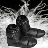 1 Pair Practical Warm Foot Covers Lightweight Shoe Covers Anti-scratch Windproof Winter Warm Down Footwear