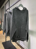 Y2K Anime Hoodies Men Ukiyoe Oversized Loose Vintage Acid Wash Hooded Sweatshirt Women Goth Harajuku Cotton Long Sleeve Pullover