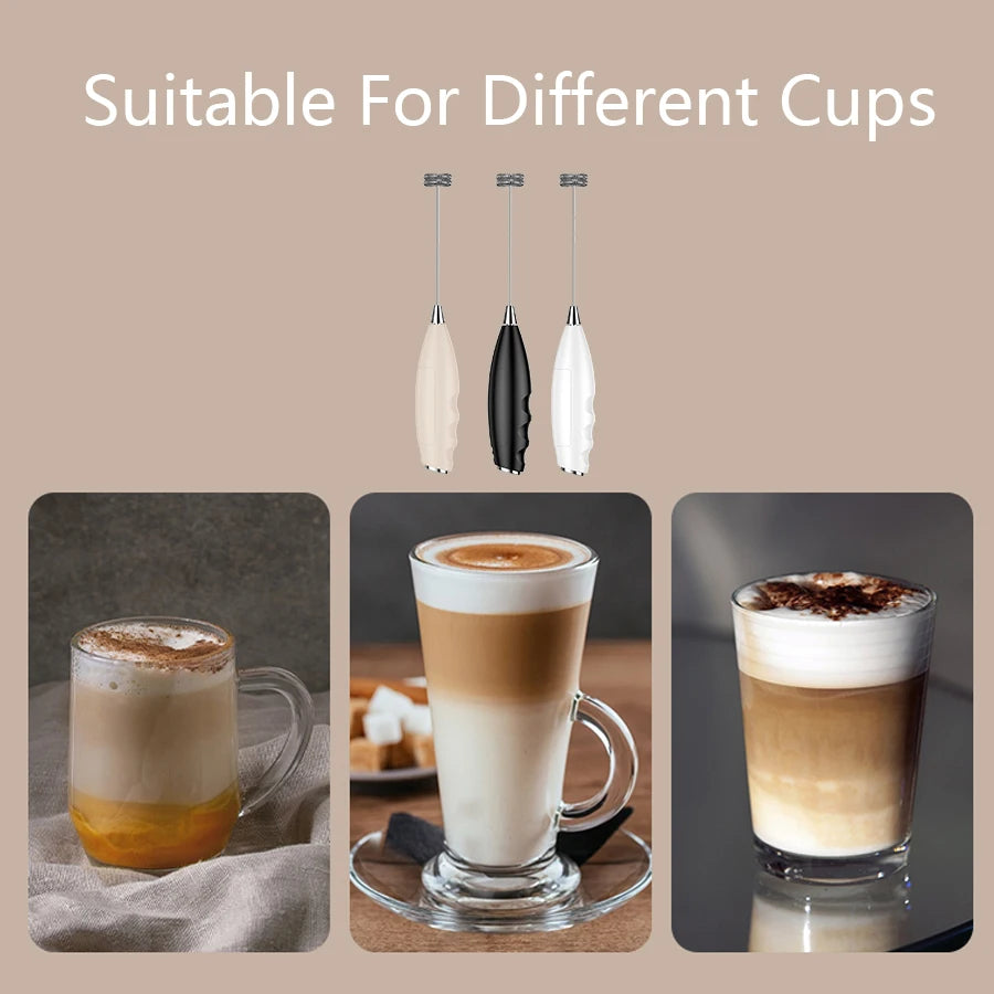 Mi Milk Frother Handheld Foam Maker For Latte Mini Whisk Coffee Cappuccino Frappe Matcha Hot Chocolate Egg Beater Drink Mixer