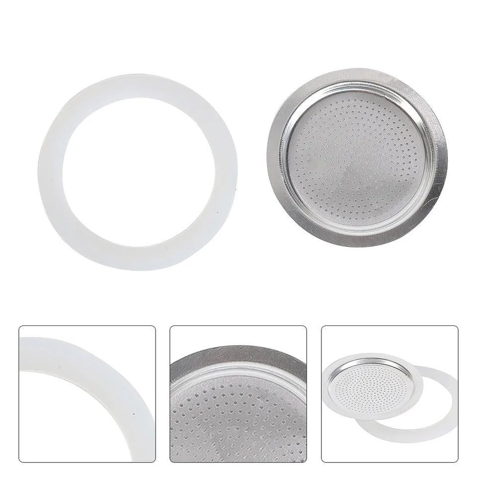 Coffee Rubber Sealing Ring Gasket Washer Gasket Replacenent Cups Rings For Moka Pot Espresso Coffee Makers Kitchen Supplies