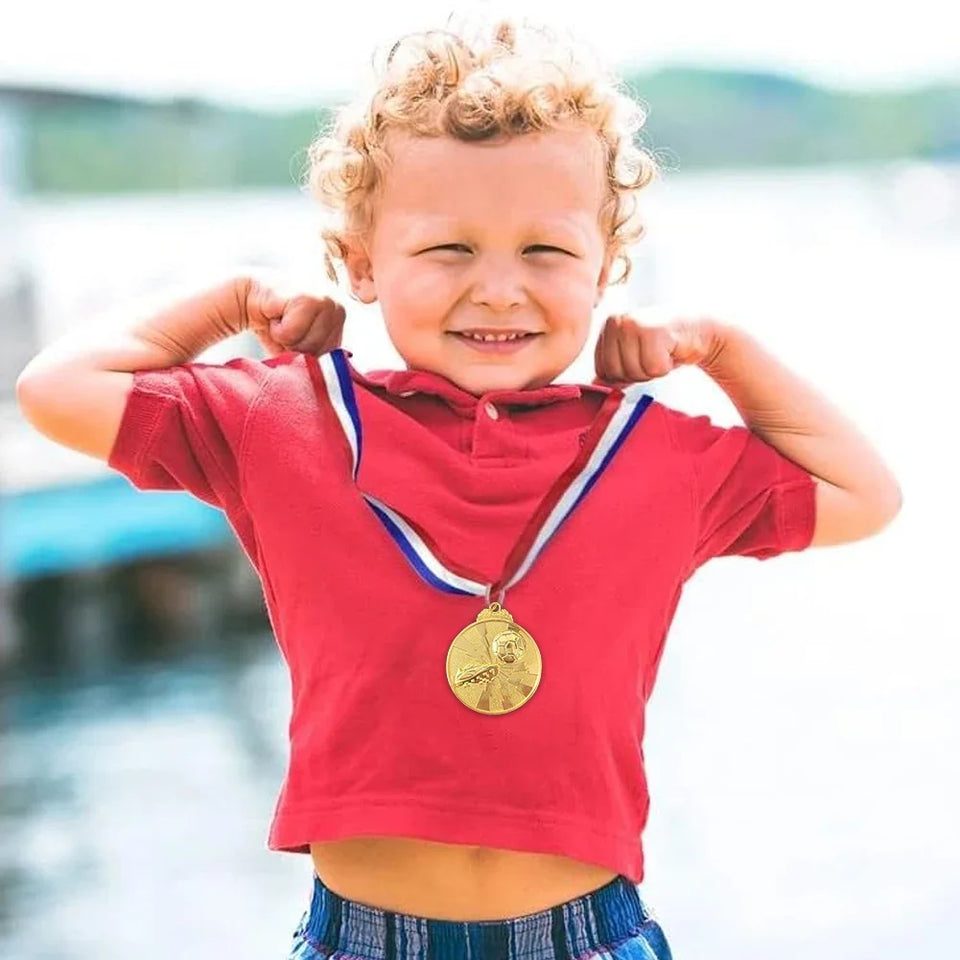 1-30PCS Zinc Alloy Award Medals Gold Silver Bronze Prizes Award Soccer Football Medals for Championship Sports Competition