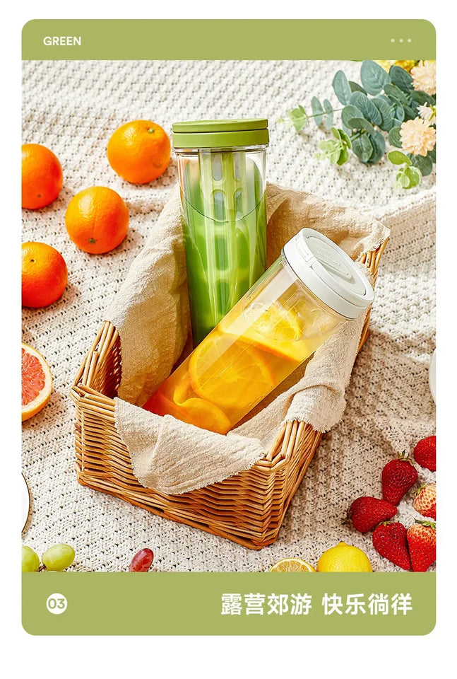 1L cold brew coffee maker manual cold water coffee maker and high capacity water bottle summer portable juice tea coffee kettle