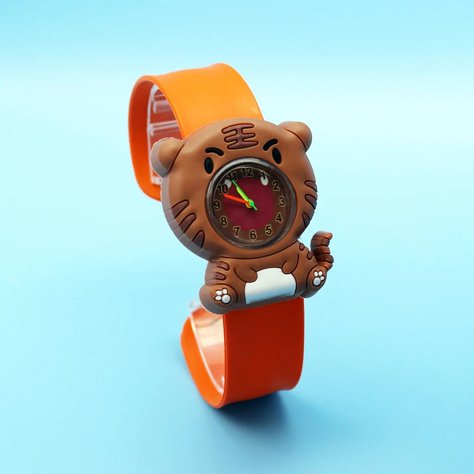 New Fashion Cartoon Animal Flash Light Girl Watches Kids Bracelet Silicone Strap Children Watch Clock Reloj Digital Wristwatches