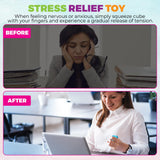 Soft Sensory Toy Fidget Stress Ball Nice Ice Cube Squishy, Stress Relief Toy for Anxiety Kids Adults Decompression Anti-stress