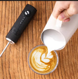 2025 New Milk Foamer Bincoo Coffee Frother Rechargeable Handheld Coffee Milk Electric Handle Blender Egg Beater Espresso Tool