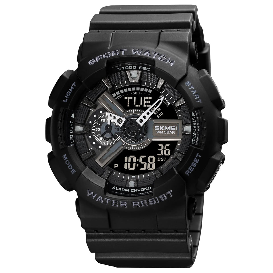 SKMEI World Time LED Light Digital Electronics Watches For Men Women Sports Quartz Watch Waterproof Wristwatches Horloges Mannen