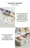 Angle Insertion Desk Pen Holder, Desktop Storage Box for Office Supplies & Cosmetics, Multifunctional Organizer Rack