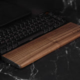 CHOSFOX Wooden Keyboard Wrist Rest Walnut Mouse Pad Solid Mouse Pad Wrist Support Anti-Slip Base Mechanical Keyboard Wrist Rest