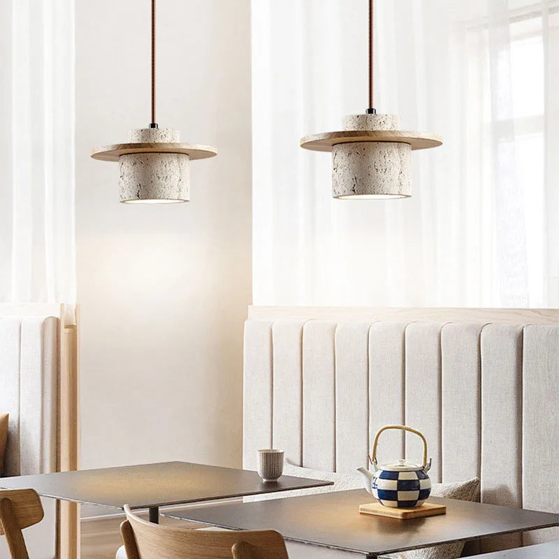 Wabi-sabi wind yellow cave stone chandelier vintage homestay bedroom bedside lamp bar restaurant restaurant cafe lamp