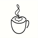 1/3pcs of Creative Coffee Wall Hangings, Coffee Shop Decorations, Interior Wall Decorations, Wall Hanging Iron Paintings